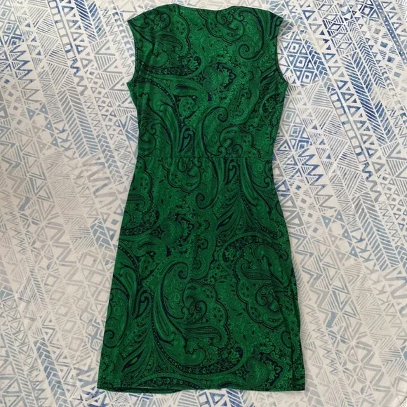 Michael Kors Green Faux Wrap Dress - Picture 6 of 6